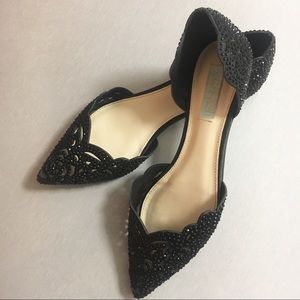 Betsy Johnson Blue Label Rhinestone Flats